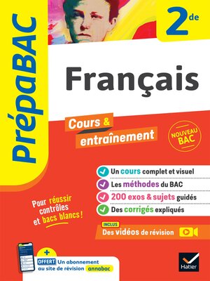 cover image of Prépabac Français 2de